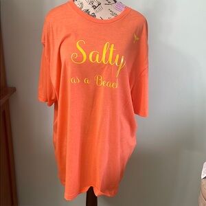 Orange 'Salty as a Beach' T-Shirt